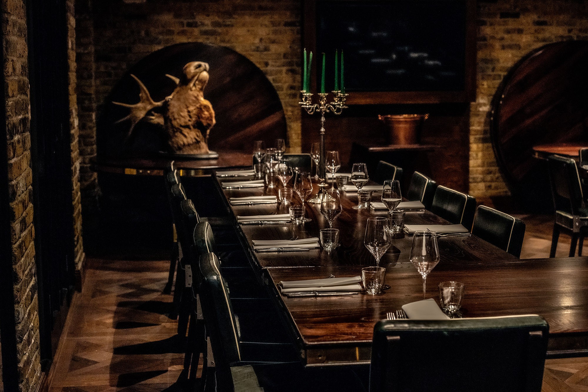 The Jugged Hare dining room on Chiswell Street